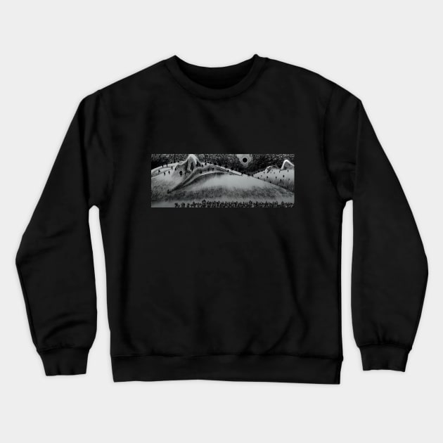 eclipse_ber Crewneck Sweatshirt by theblack futur